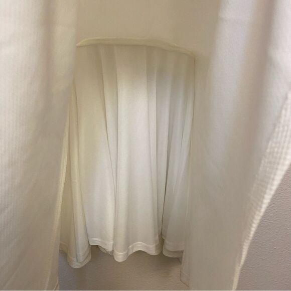 Lulus Living For Love White open Back Skater bridal shower Textured dress y2k XS - Picture 7 of 12